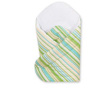 Baby Nest Basic Groen Strepen - Babynestje - Veilig en comfortabel slaapcomfort