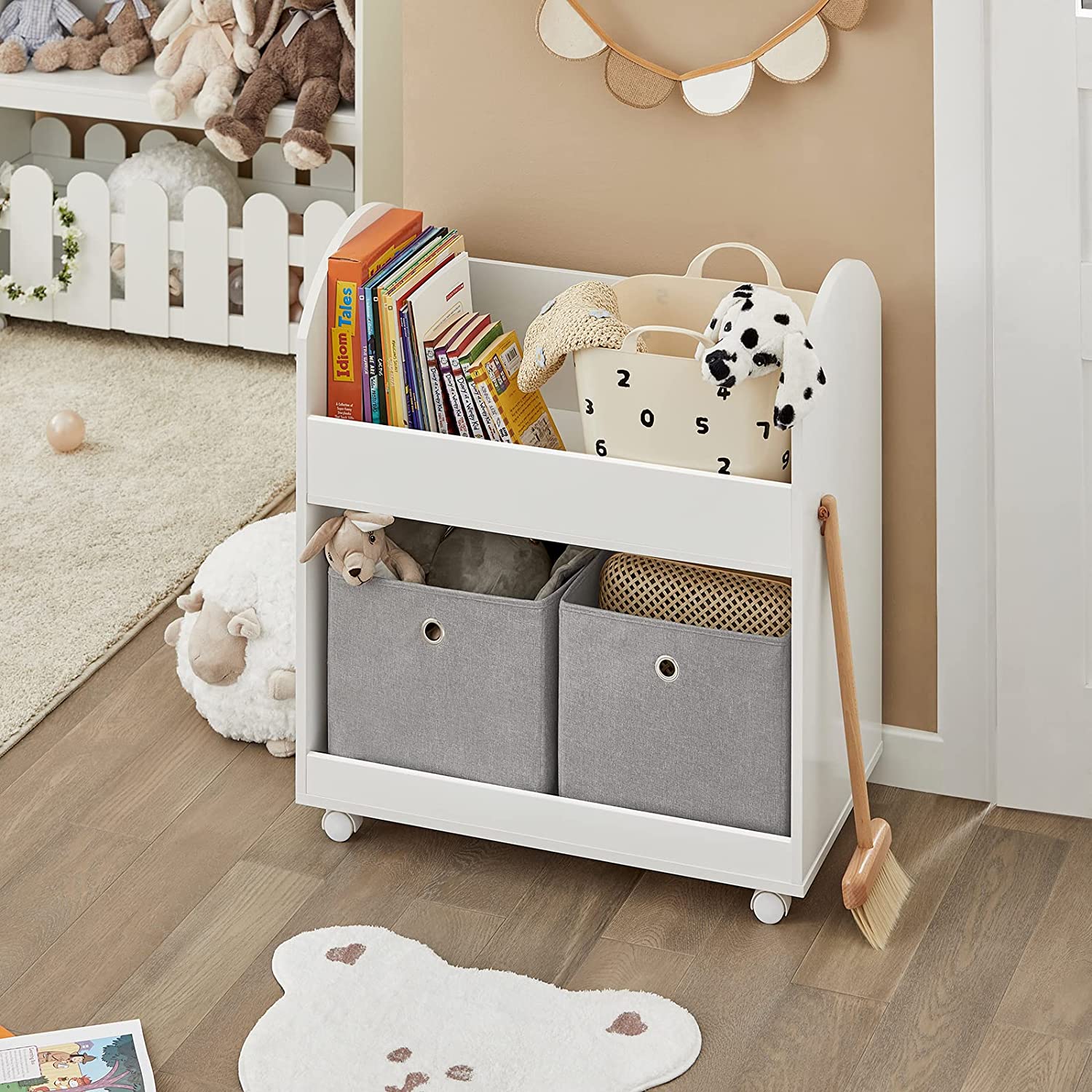 Kinderen Kinderspeelgoed Plank Boekenkast Boekenplank - Opslag Display Plank Rack Organizer Houder met 2 Planken 1 Lade