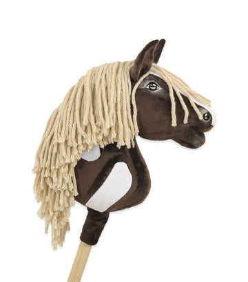 Super Hobby Paard aan Stok - stokpaard - handgemaakt & duurzaam minky materiaal
