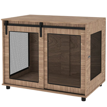 Hondenbench - Hondenkooi voor grote honden | Kleur: Bruin | Afmetingen: 98x60x78 cm