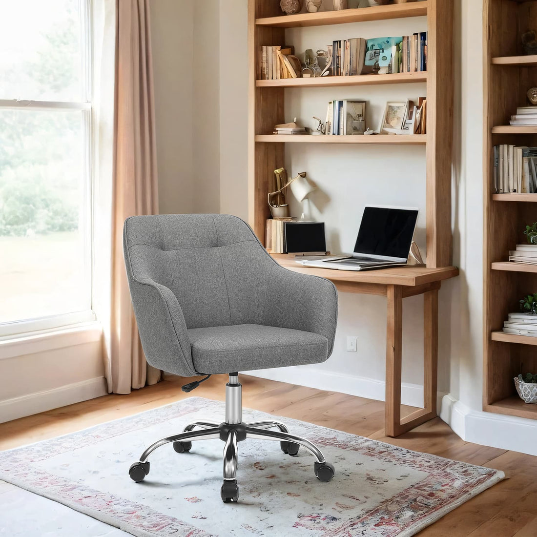 Ergonomisk kontorsstol, justerbar höjd - 65 x 69 x (83-93) cm