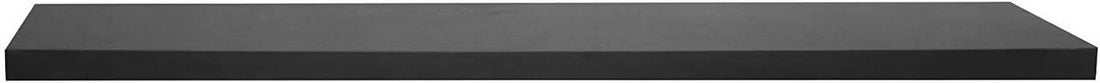 2er-Set schwebende Wandregale MDF | Schwarz | 80x22.9x3.8 cm