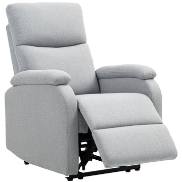 Verstelbare relaxfauteuil met voetensteun | Kleur: Grijs | Afmetingen: 69x91.5x103 cm