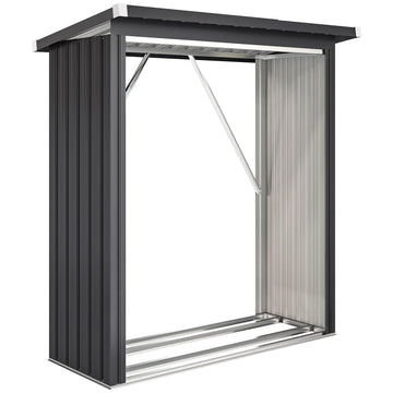 Brennhoutopslag, staal | Kleur: Donkergrijs | Afmetingen: 66,5x150x150 cm