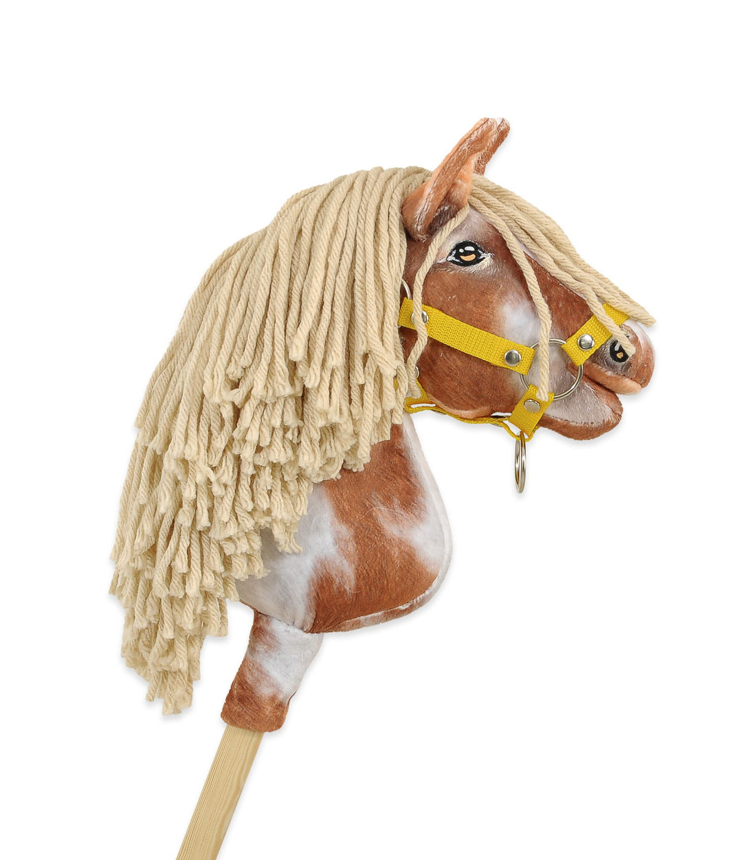 Käpphäst på pinne - käpphäst - handgjord och mjukt minkymaterial för säker lek