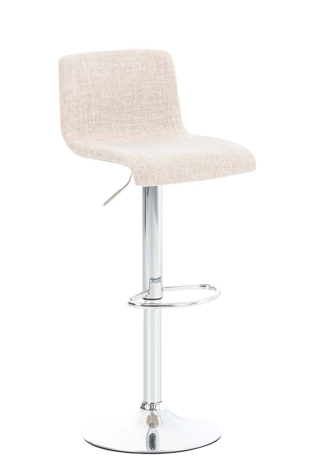 Barkruk Moderne Stijl - Stoel - Ergonomische Zithouding, Traploos Verstelbare Hoogte Kleur blauw Materiaal onderstel Metaal in chroomlook
