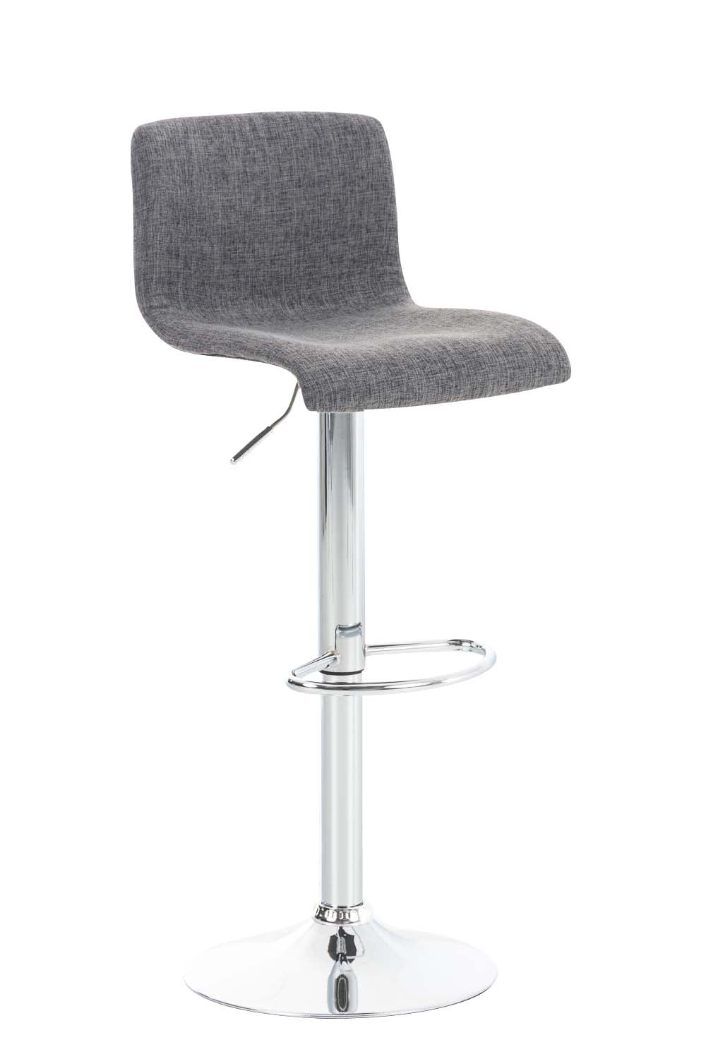 Moderne Barkruk - Stijlvolle Kruk - Traploze Hoogteverstelling, Comfort & Elegant Design Kleur lichtgrijs
