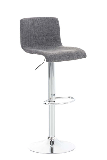 Moderne Barkruk - Stijlvolle Kruk - Traploze Hoogteverstelling, Comfort & Elegant Design Kleur lichtgrijs