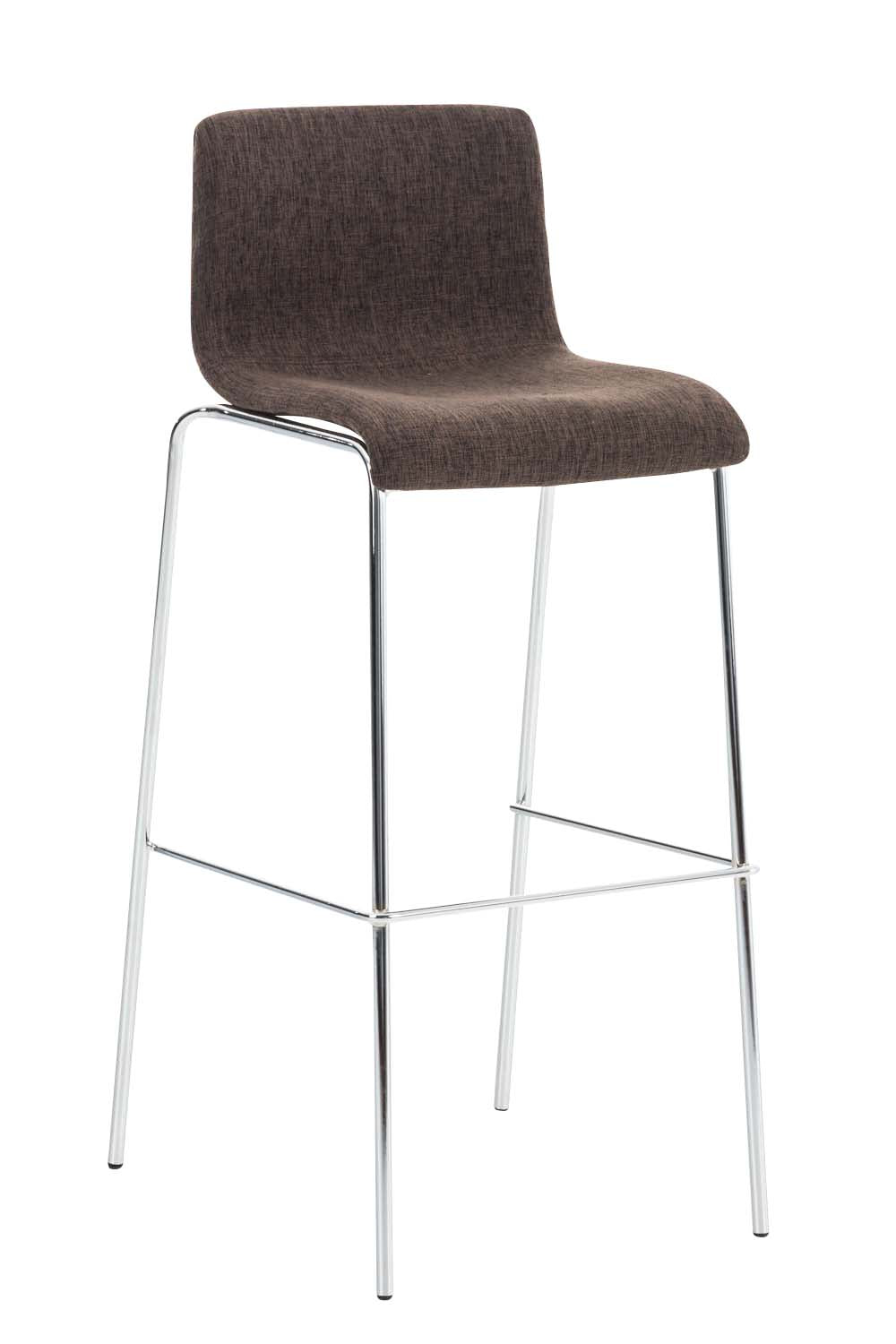 Moderne Barkruk - Fris Design - Stapelbaar, Comfortabele Rugleuning Kleur bruin