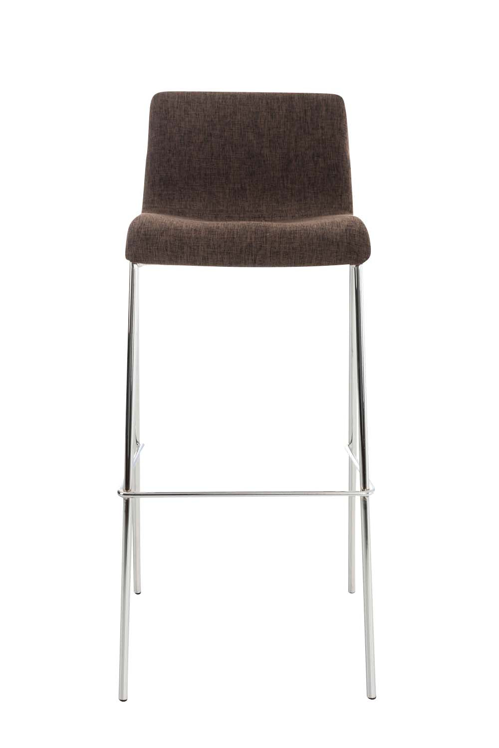 Moderne Barkruk - Fris Design - Stapelbaar, Comfortabele Rugleuning Kleur bruin