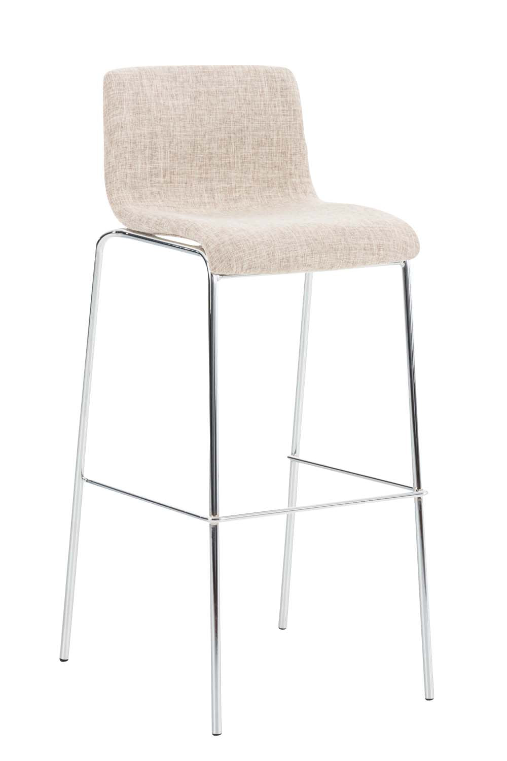 Barkruk Moderne Stijl - Kruk - Stapelbaar, Ergonomisch Comfort Kleur blauw Onderstel Kleur chroom