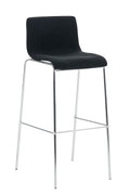 Barkruk Moderne Stijl - Kruk - Stapelbaar, Ergonomisch Comfort Kleur zwart Onderstel Kleur chroom