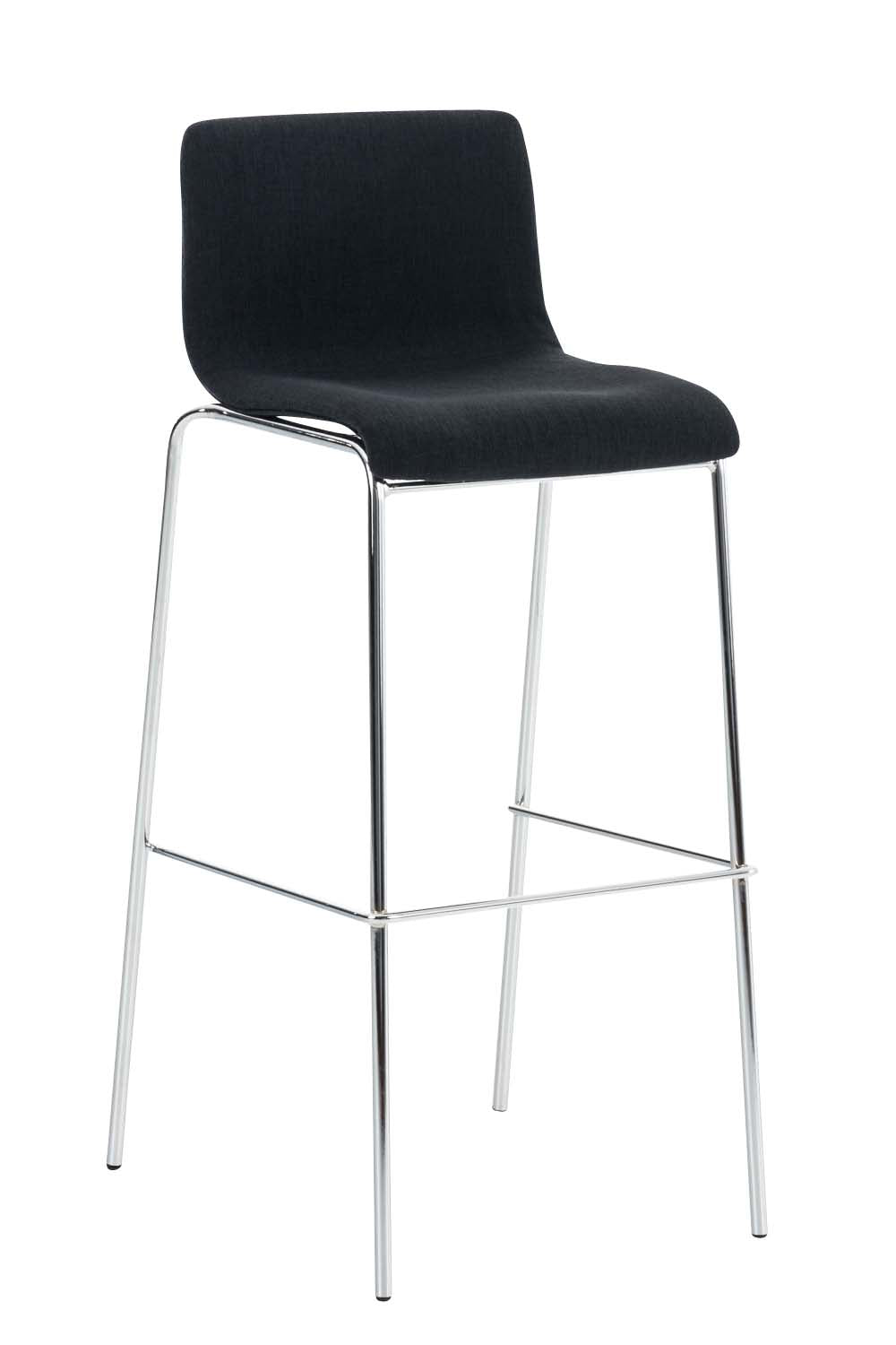 Barkruk Moderne Stijl - Kruk - Stapelbaar, Ergonomisch Comfort Kleur zwart Onderstel Kleur chroom