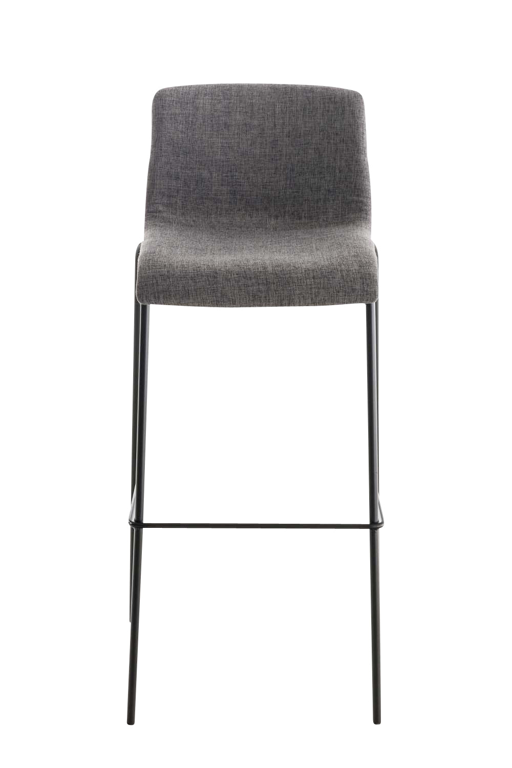 Barkruk - Hoge Kruk, Ergonomisch Comfort, Stapelbaar Design, Metaal en Stof, Lichtgrijs/Zwart Kleur lichtgrijs