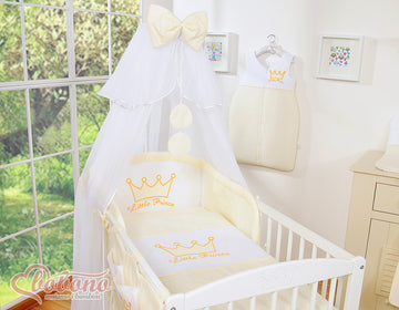 5-delige kinderbeddengoedset met klamboe - kinderset - veilige en comfortabele wiegbescherming