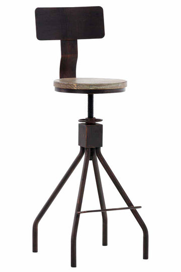 Industriële barkruk - Vintage Kruk - Hoogte Verstelbaar Comfort Kleur brons