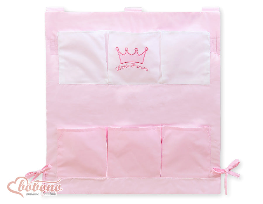 Lilla Prinsessan Rosa Sängorganisatör - Bedtass - 6 praktiska förvaringsväskor för babysaker