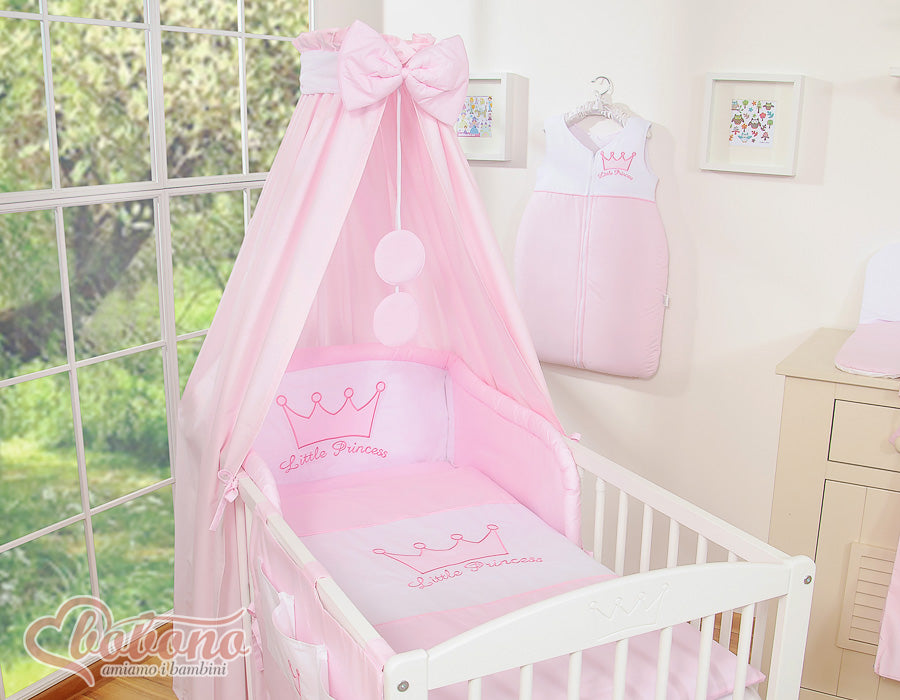 Rosa tygbaldakin - himmel - skyddar mot ljus och skapar atmosfär - bomull - 160x250 cm