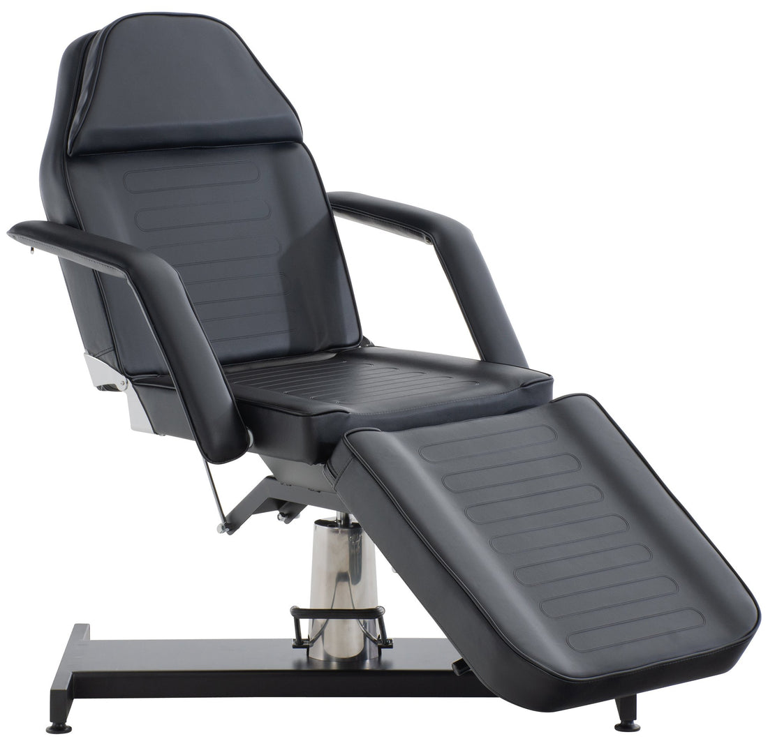 Hydraulische Schoonheidssalonstoel - Wellnesszetel - Verstelbare Hoogte & Rugleuning Kleur wit