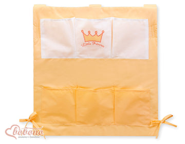 Cot Tidy Little Princess Peach - Babysängorganisatör - 6 rymliga förvaringsfickor, 100% bomull