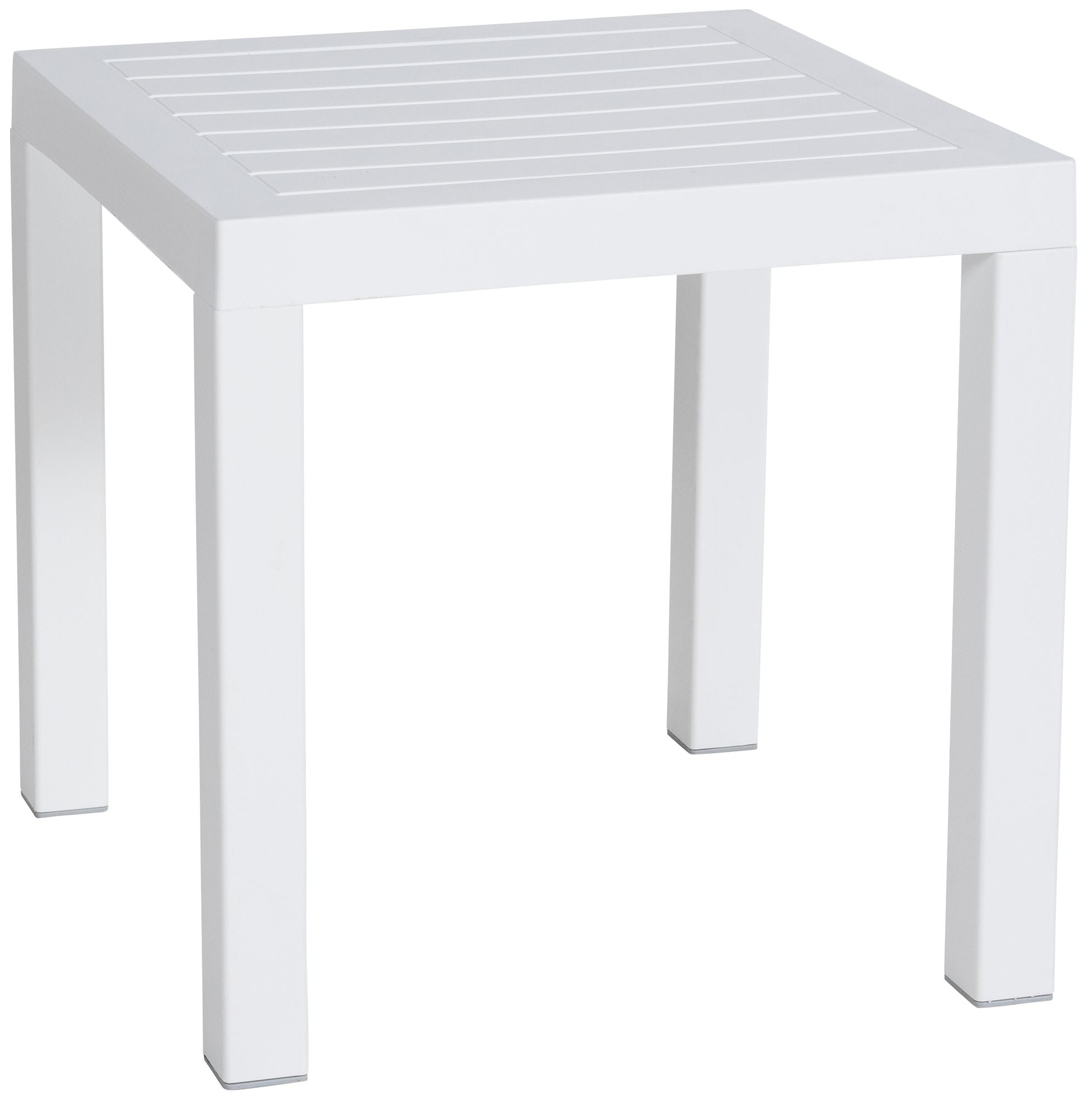 Bijzettafel - Elegant - Weersbestendig - Hoogwaardige Materialen Kleur wit