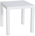 Bijzettafel - Elegant - Weersbestendig - Hoogwaardige Materialen Kleur wit