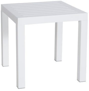 Bijzettafel - Elegant - Weersbestendig - Hoogwaardige Materialen Kleur wit
