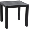 Bijzettafel - Elegant - Weersbestendig - Hoogwaardige Materialen Kleur zwart