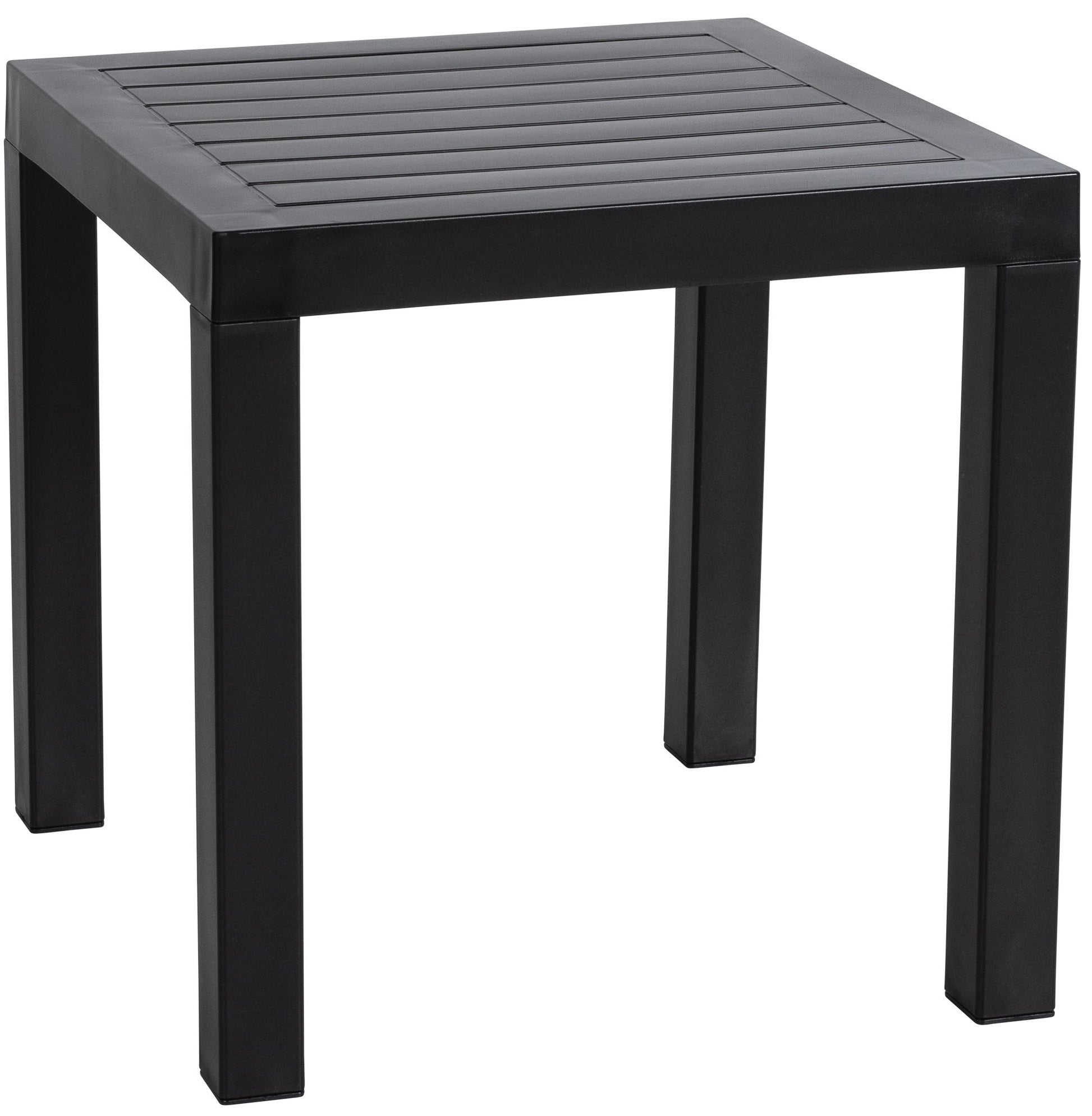 Bijzettafel - Elegant - Weersbestendig - Hoogwaardige Materialen Kleur zwart