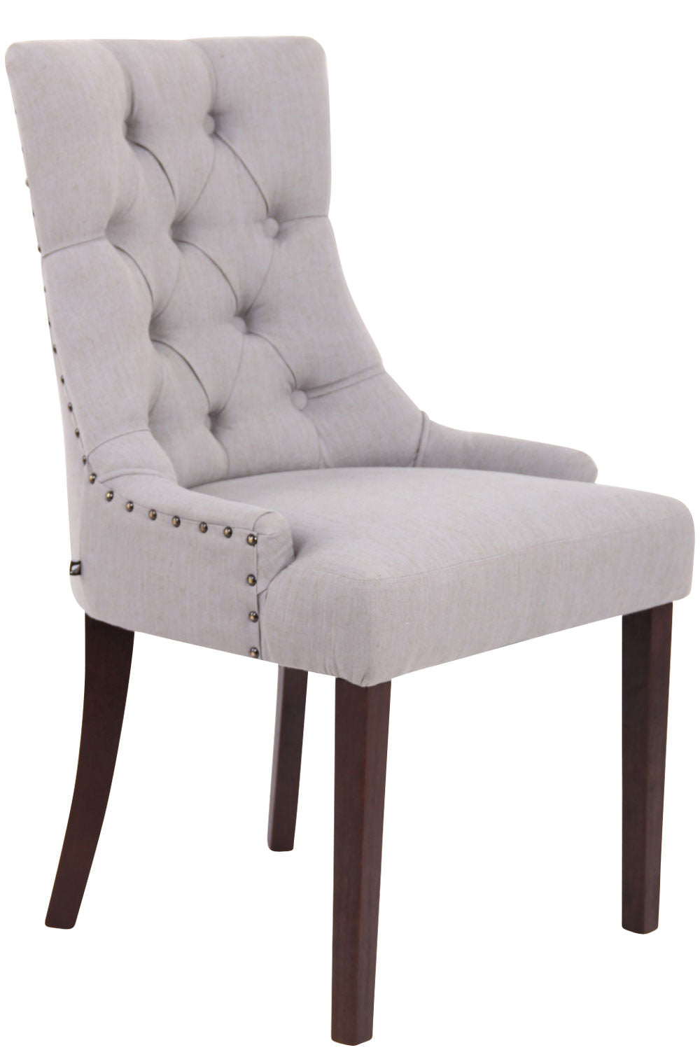 Elegante Eetkamerstoel - Stijlvolle Keukenstoel, Hoog Zitcomfort, Rubberhouten Frame Kleur donkergrijs Onderstel Kleur antiek