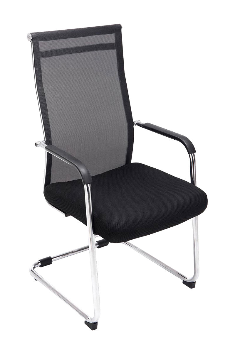Design Bezoekersstoel - Vergaderstoel - Comfortabel zitvlak Kleur zwart