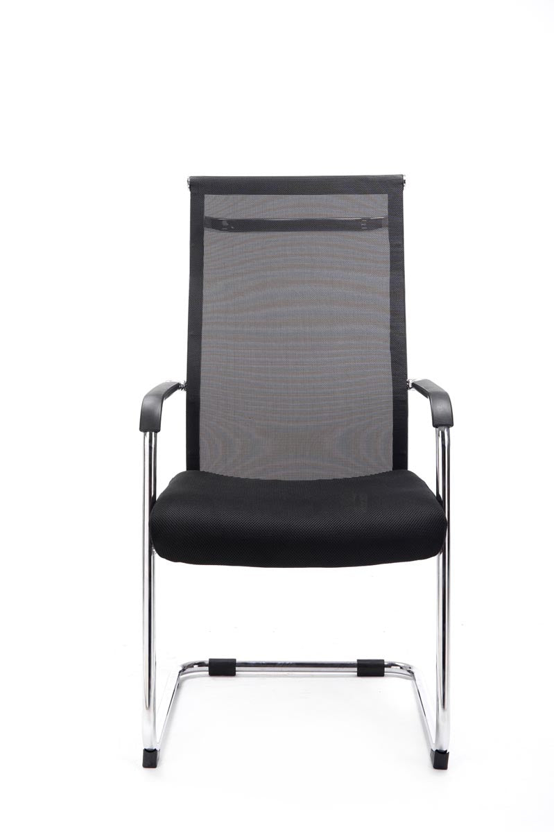 Design Bezoekersstoel - Vergaderstoel - Comfortabel zitvlak Kleur zwart