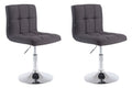 2-delige Set Lounger Stoelen - Barkrukken - Verstelbaar Comfort Kleur zwart