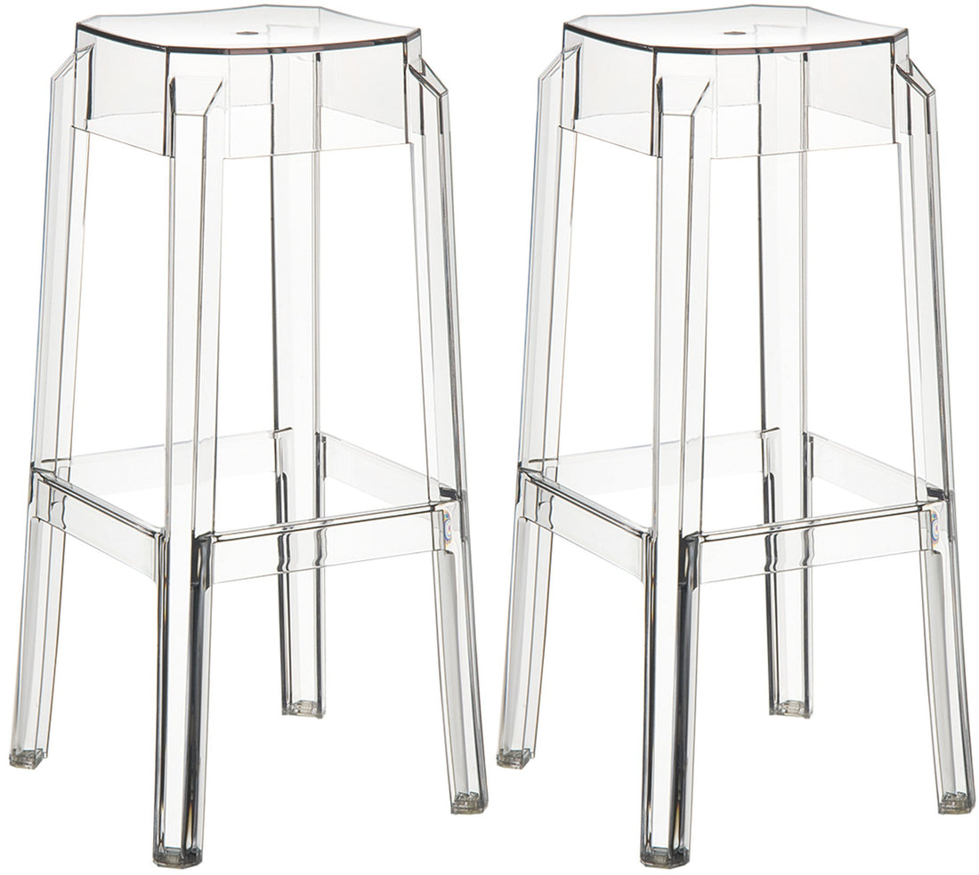 Barkrukken Set - Hoge Krukken, UV-bestendig & Stapelbaar Design - Modern & Functioneel Kleur barnsteen