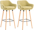 Set van 2 Luxe Barkrukken - Fauteuilstoelen - Comfortabel & Gemakkelijk Schoon Te Maken Kleur lichtgroen