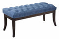 Stoffen Zitbank - Designer Bank - Elegante Extra Zitruimte voor Gasten Kleur blauw Maat