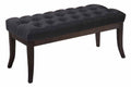 Stoffen Zitbank - Designer Bank - Elegante Extra Zitruimte voor Gasten Kleur zwart Maat