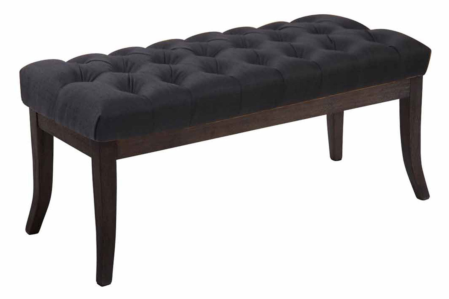 Stoffen Zitbank - Designer Bank - Elegante Extra Zitruimte voor Gasten Kleur zwart Maat