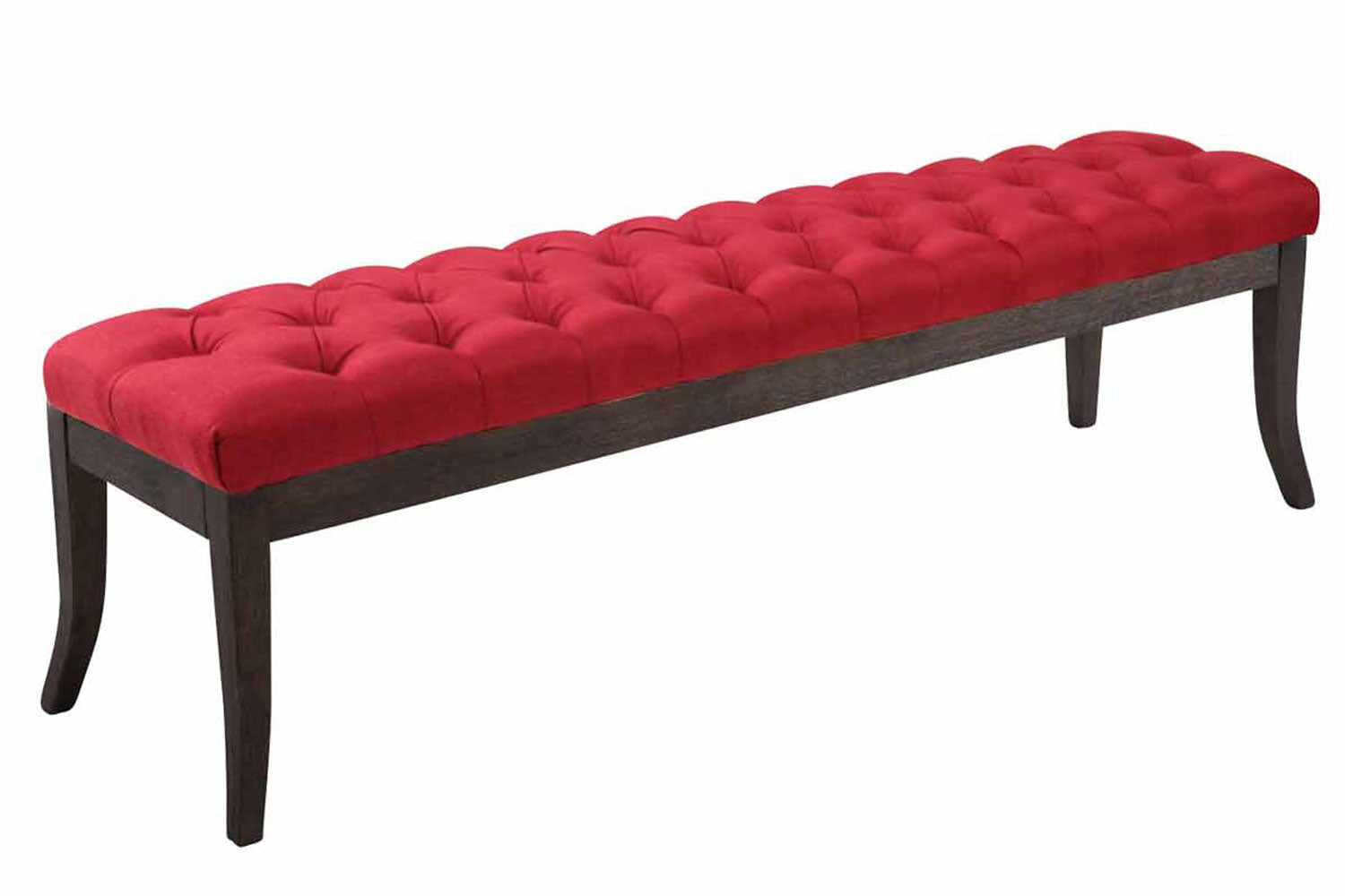 Stoffen Zitbank - Designer Bank - Elegante Extra Zitruimte voor Gasten Kleur rood Maat
