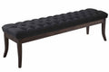 Stoffen Zitbank - Designer Bank - Elegante Extra Zitruimte voor Gasten Kleur zwart Maat