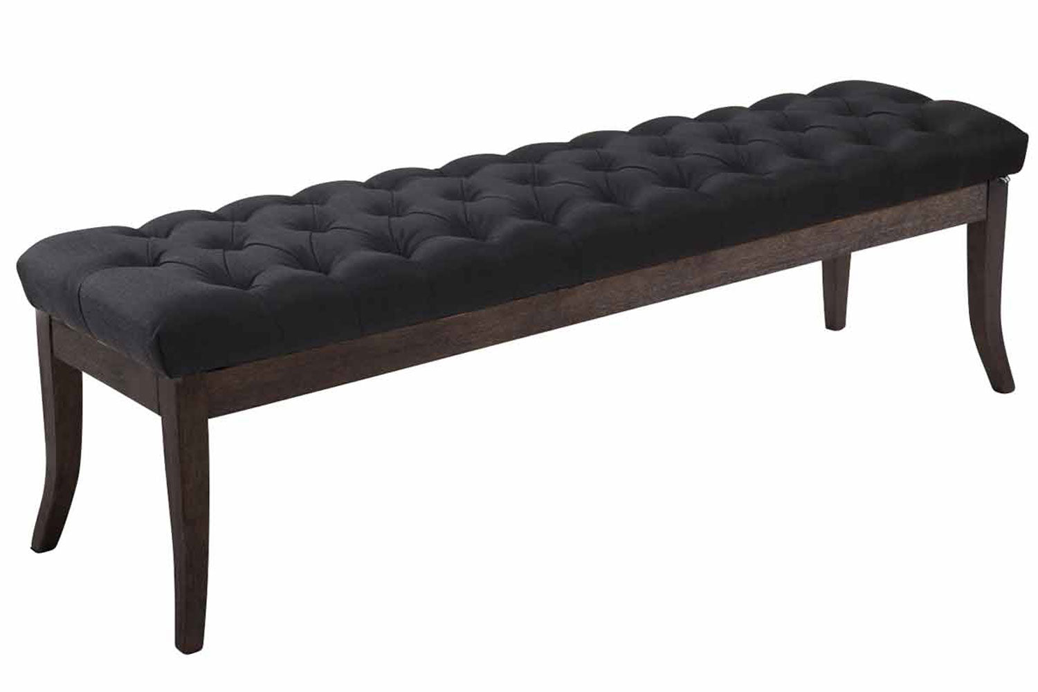 Stoffen Zitbank - Designer Bank - Elegante Extra Zitruimte voor Gasten Kleur zwart Maat