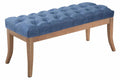 Gestoffeerde bank - Sofa - Chesterfield-design, Comfortabele zitplek, 100% Polyester Stof Kleur blauw Maat
