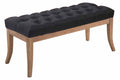 Gestoffeerde bank - Sofa - Chesterfield-design, Comfortabele zitplek, 100% Polyester Stof Kleur zwart Maat