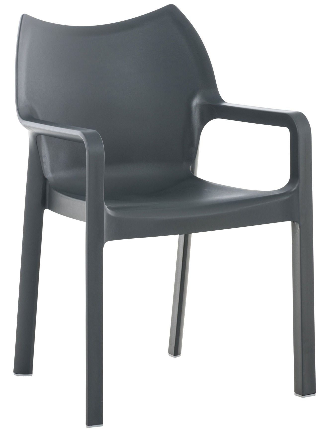 Stijlvolle Moderne Stoel - Trendy Look - UV-bestendig en Waterafstotend Kleur donkergrijs