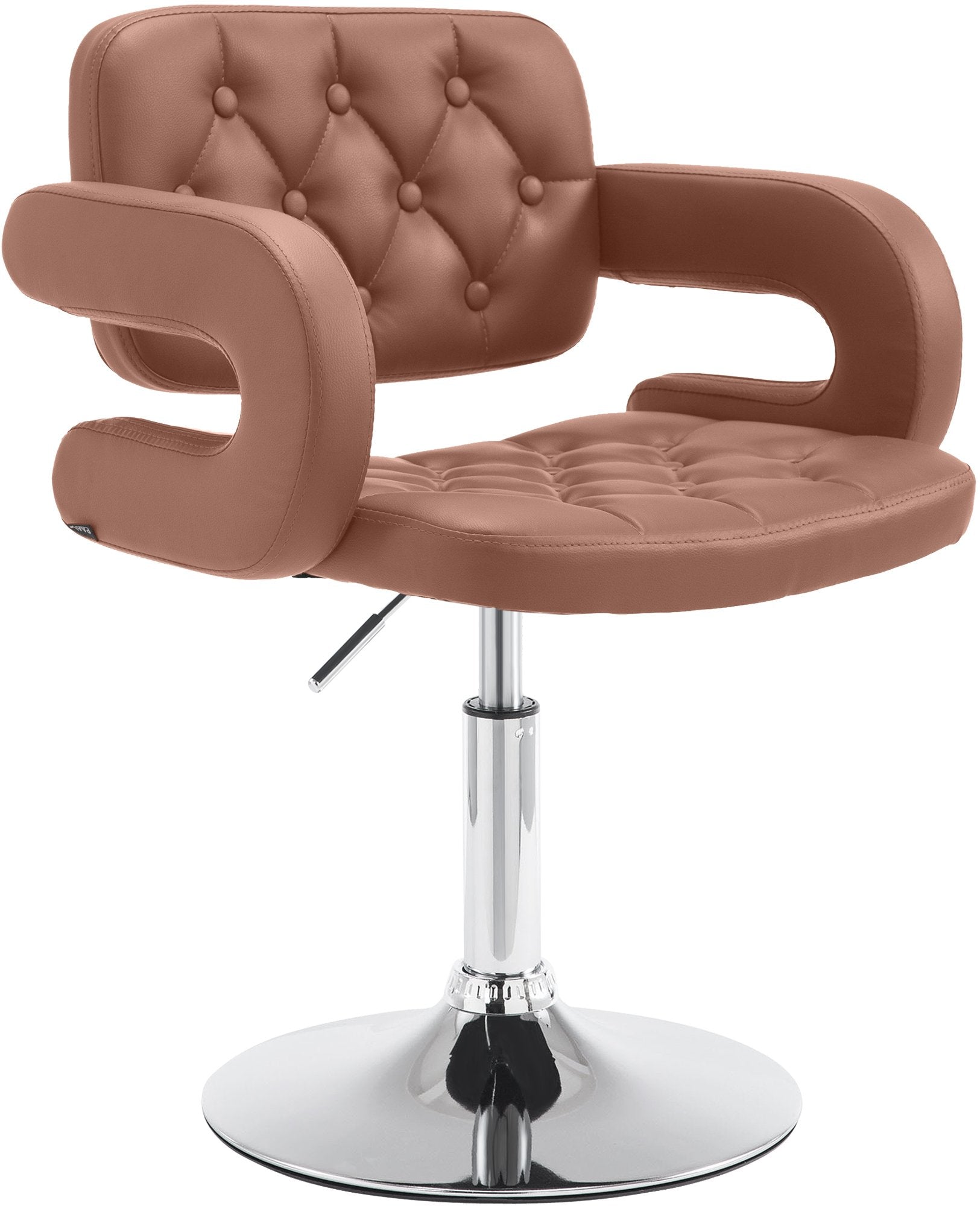 Kunstlederen Lounger - Moderne Fauteuil - Hoogte Verstelbaar voor Optimaal Comfort Kleur cognac