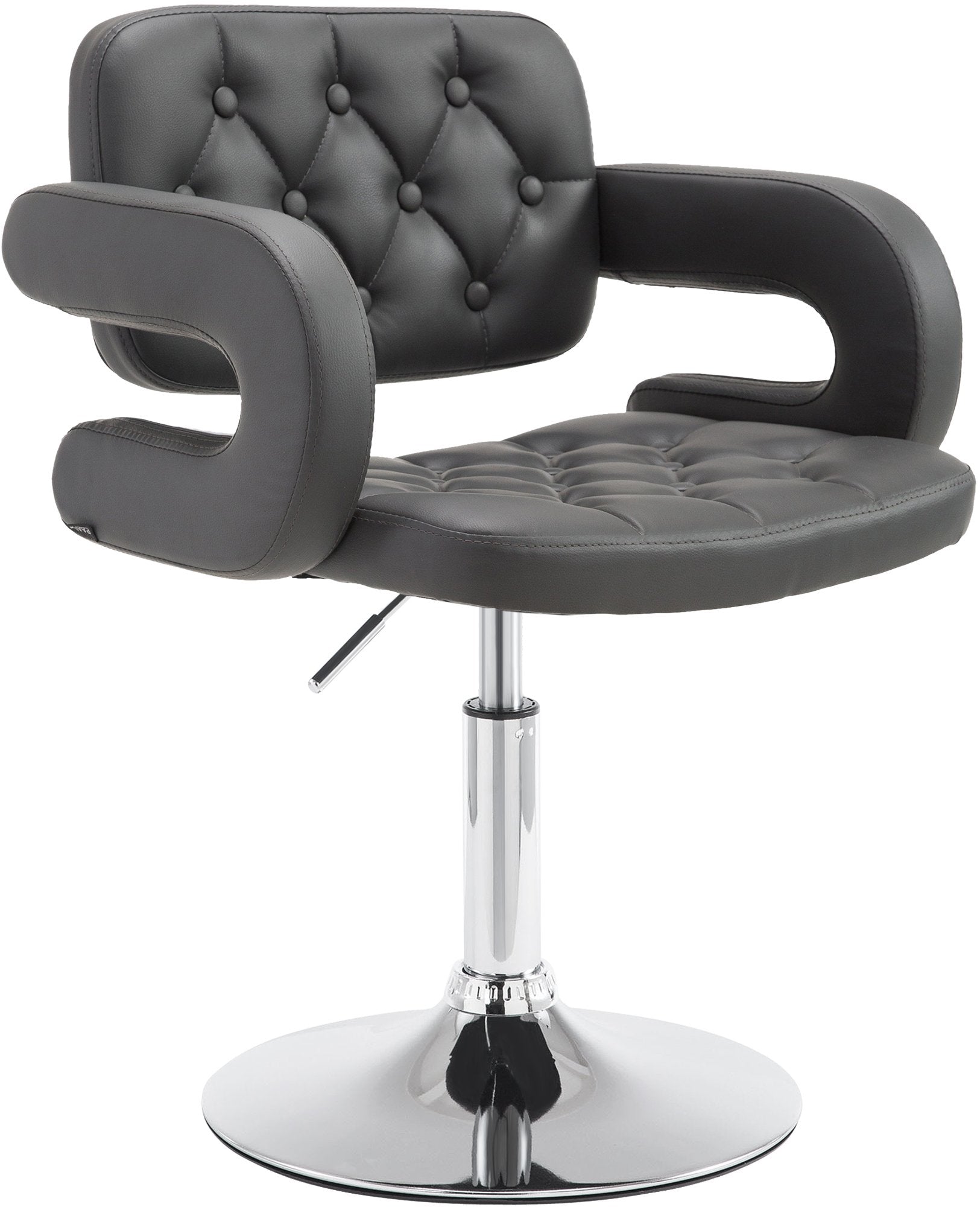 Kunstlederen Lounger - Moderne Fauteuil - Hoogte Verstelbaar voor Optimaal Comfort Kleur grijs