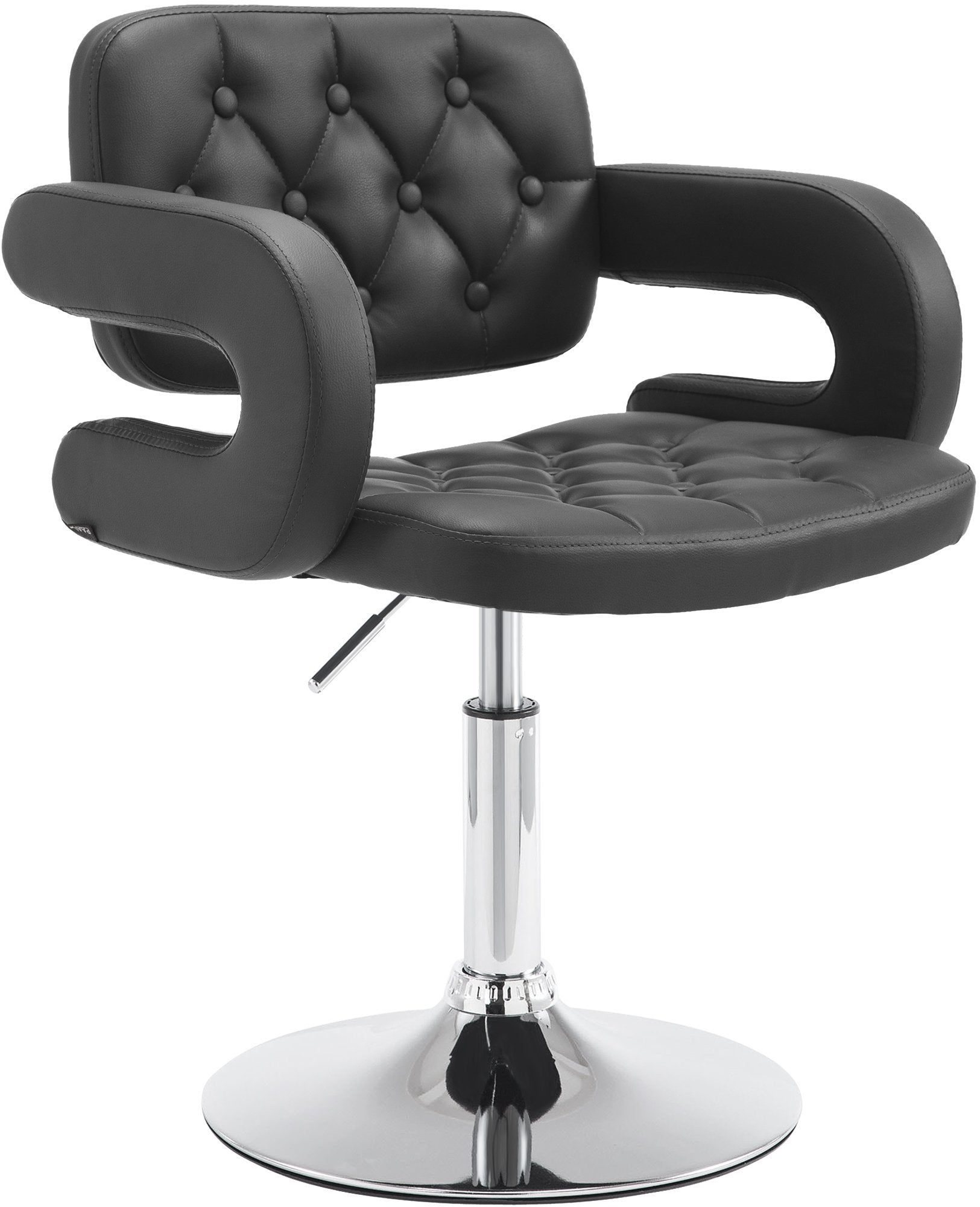 Kunstlederen Lounger - Moderne Fauteuil - Hoogte Verstelbaar voor Optimaal Comfort Kleur zwart