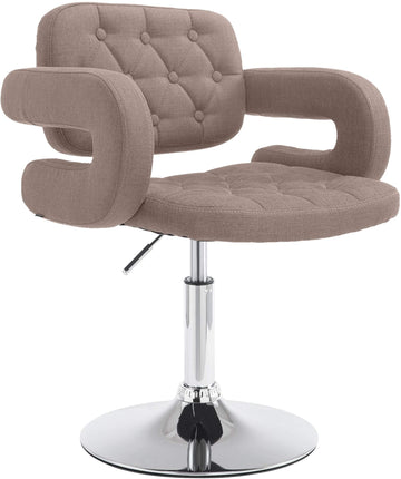 Design Kruk - Barstoel - 360° Draaibaar, Hoog Comfort en Kleurkeuze Kleur taupe