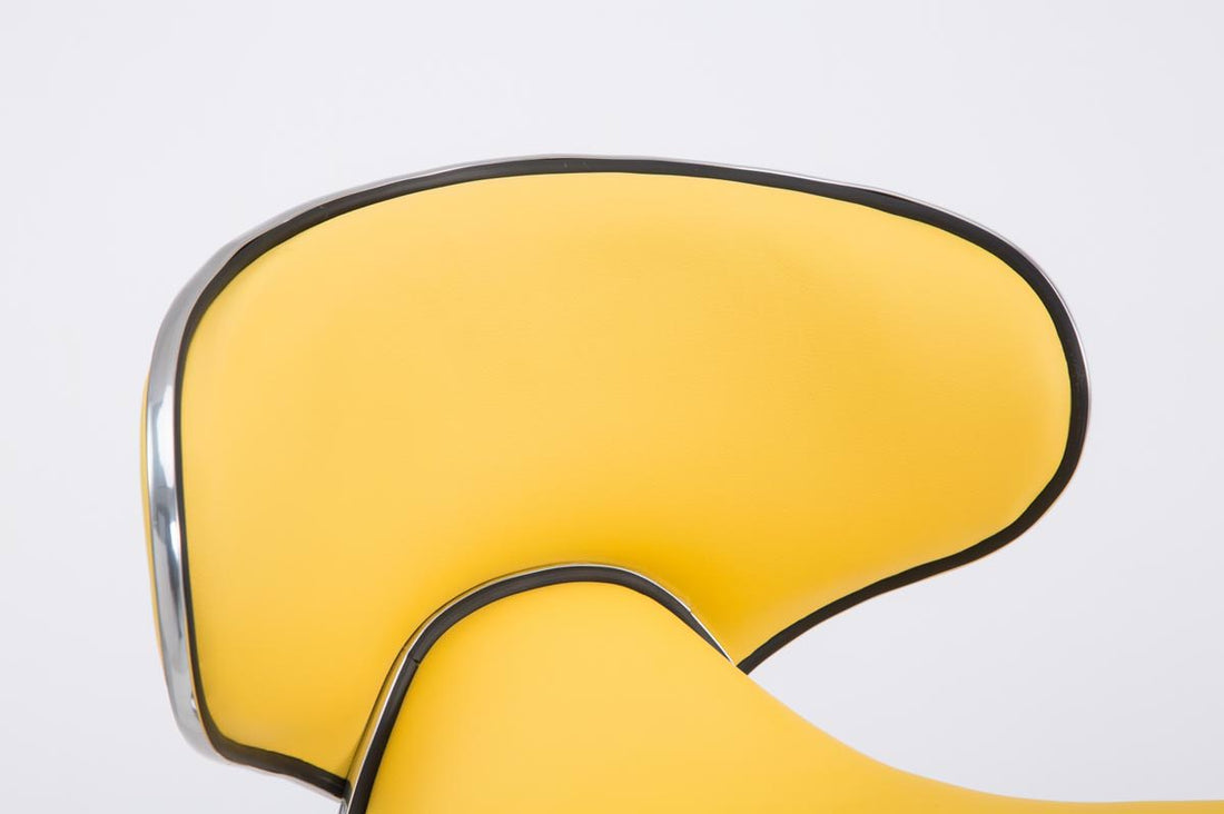 Set van 2 Barkrukken - Kunstlederen Zitjes - Verstelbare Hoogte voor Optimaal Comfort Kleur geel
