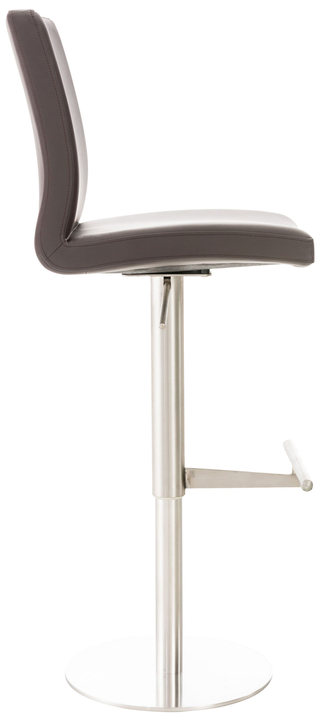 Barkruk - Kruk - In Hoogte Verstelbaar, Comfortabele Voetsteun - Tijdloos Design Kleur bruin